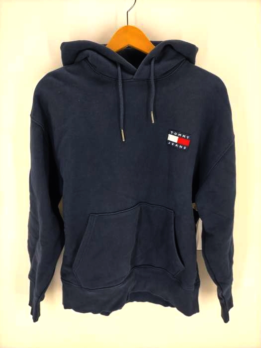 tommy jeans(トミージーンズ) ロゴ刺 繍プルオーバーパーカー メンズ JPN:M