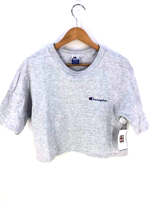 Champion(チャンピオン) ショート丈 ワンポイント刺繍 tシャツ レディース JPN：M