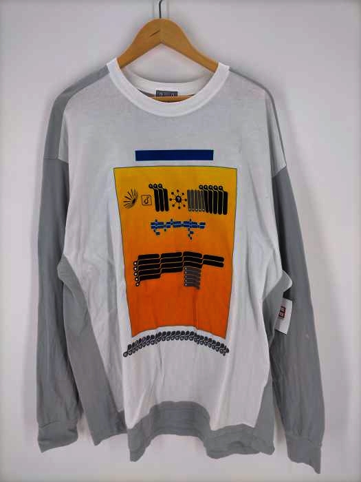 C.E(シーイー) 切替プリントロングスリーブTシャツ メンズ JPN：XL