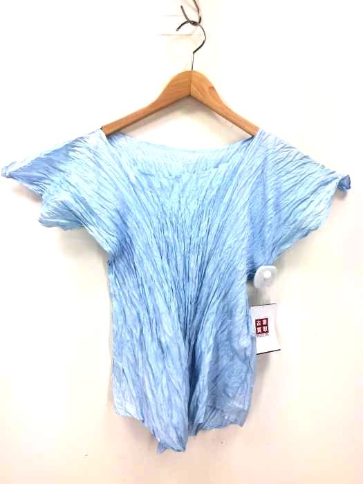 ISSEY MIYAKE(イッセイミヤケ) 銀タグ シワ加工カットソー レディース JPN：M