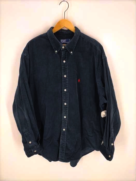 Polo by RALPH LAUREN(ポロバイラルフローレン) 90S ポニー刺繍 コーデュロイBDシャツ メンズ JPN：XXL