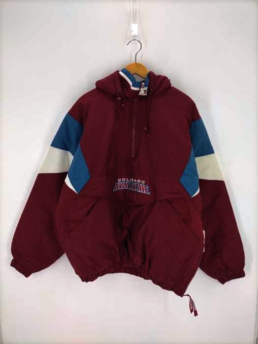STARTER(スターター) 90S NHL バック刺繍チームサイドジップ中綿アノラックパーカー メンズ JPN：XL