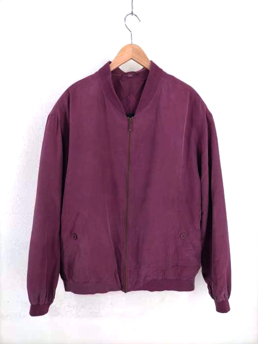 USED古着(ユーズドフルギ) シルクブルゾンジャケット メンズ JPN：XL