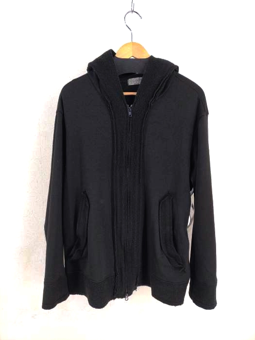 Yohji Yamamoto POUR HOMME(ヨウジヤマモトプールオム) 15AW インサイドアウトデザインジップアップパーカー メンズ JPN：3