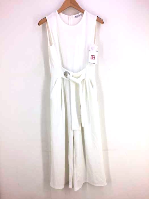 ZARA(ザラ) ウエストリボンコンビネゾン レディース  M