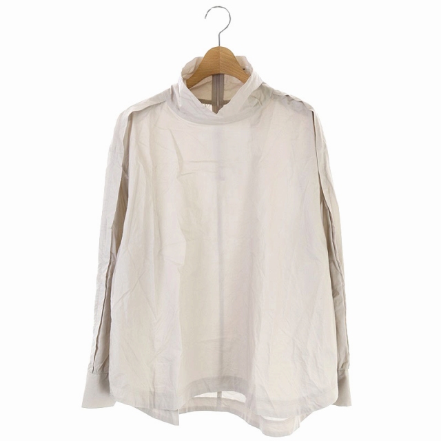 FRAY I.D(フレイアイディー) 21SS スカーフ付きタイプライターブラウス プルオーバー 長袖 ONE SIZE ベージュ /ES ■OS レディース  ONE SIZE