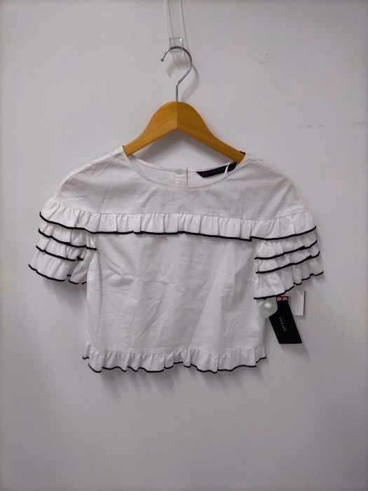ZARA BASIC(ザラベーシック) パイピングブラウス レディース XS