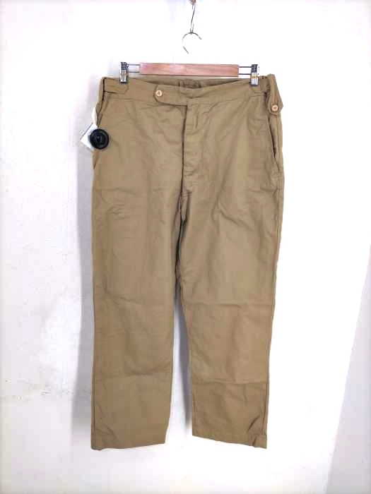 USED古着(ユーズドフルギ) 70~80S イギリス軍 チノトラウザー サイドシンチ メンズ  9