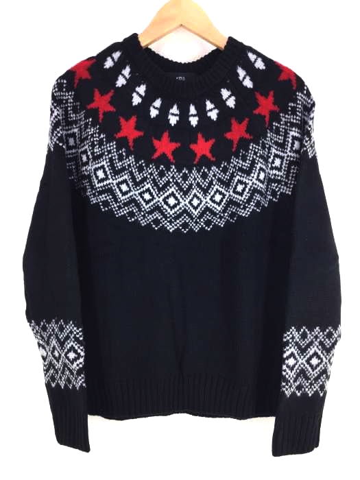 アズールバイマウジー AZUL by moussy FAIR ISLE STAR KNIT メンズ  S