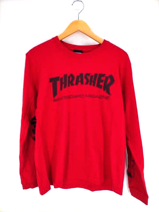 THRASHER(スラッシャー) 袖プリントクルーネックカットソー メンズ JPN：M