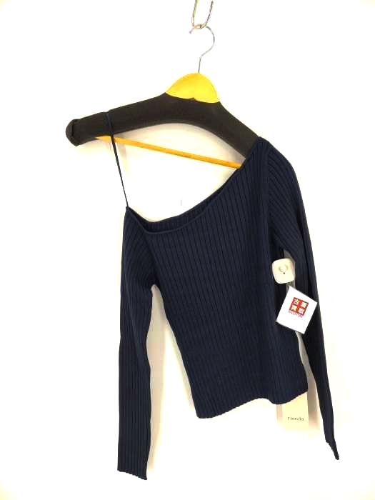 リエンダ rienda ワンショルダーknit TOP レディース  FREE