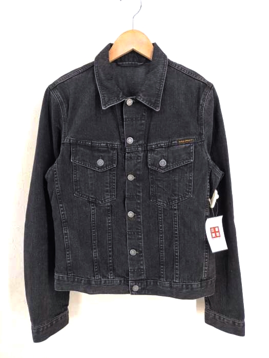 Nudie Jeans(ヌーディージーンズ) PERRY ORIGINAL BLACK STONE デニムトラッカージャケット メンズ JPN：M