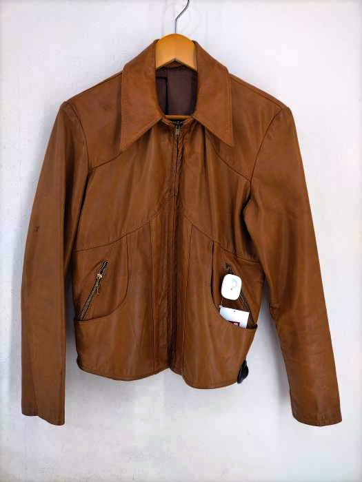 USED古着(ユーズドフルギ) 50S NATURAL COMFORT SERVALジッパー レザージャケット メンズ US：40