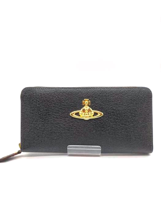 ヴィヴィアンウエストウッド Vivienne Westwood  EXECUTIVE エグゼクティブ  ラウンドファスナー レザー長財布 オーブプレート レディース 表記無
