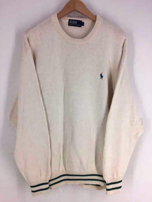 ユーズドフルギ USED古着 {{PoloGround}} ワンポイント刺繍ニット レディース  F