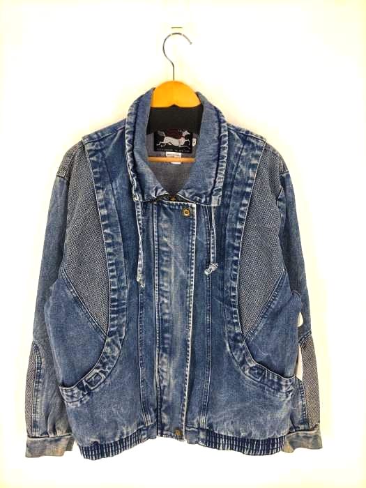ユーズドフルギ USED古着 {{RUTH DOUGLAS}} デザインデニムジャケット メンズ  L