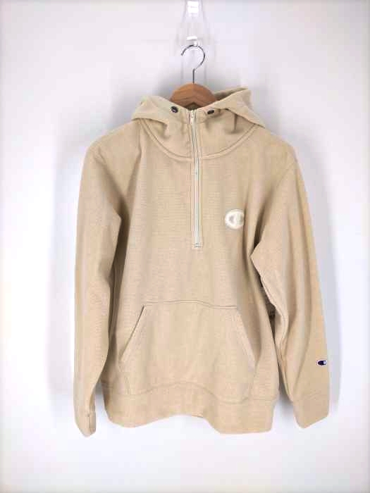 チャンピオン Champion Half Zip Fleece Hooded Sweat  ハーフジップパーカー メンズ JPN：M