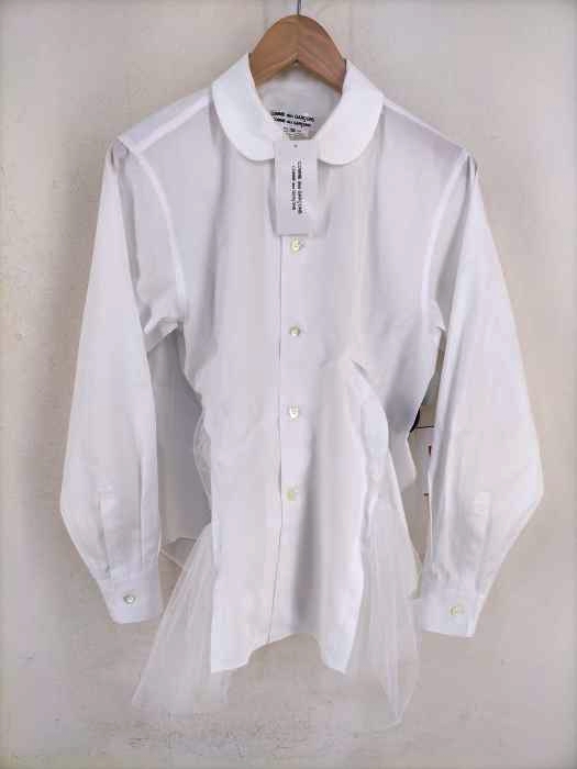コムデギャルソンコムデギャルソン COMME des GARCONS COMME des GARCONS AD2022 22AW 丸襟 レース切替ブラウス レディース JPN：XS