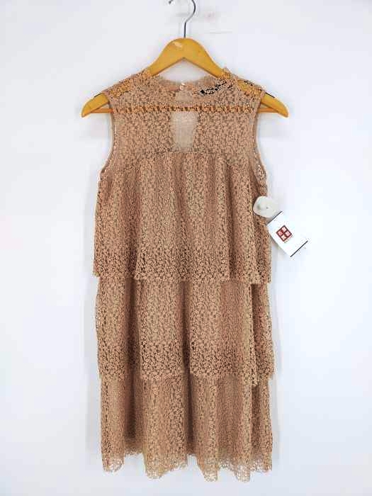 ザラ ZARA 総レース刺繍ワンピース レディース import：S