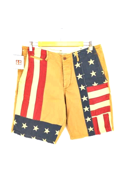 デニムアンドサプライ ラルフローレン DENIM & SUPPLY RALPH LAUREN 星条旗ワッペンショートパンツ メンズ  36