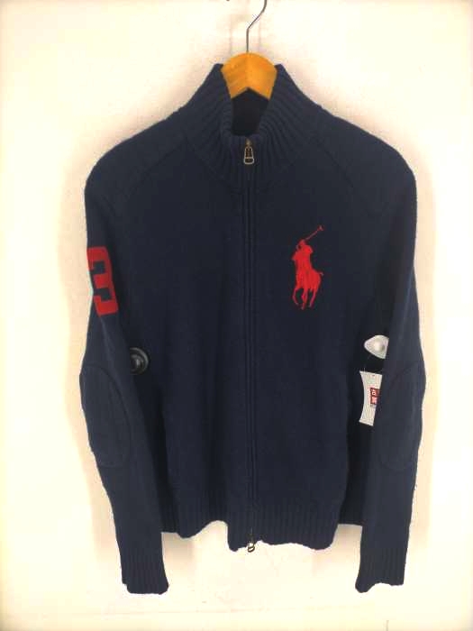 POLO RALPH LAUREN(ポロラルフローレン) ビッグポニー刺繍 ダブルジップ ドライバーズニット メンズ JPN：M