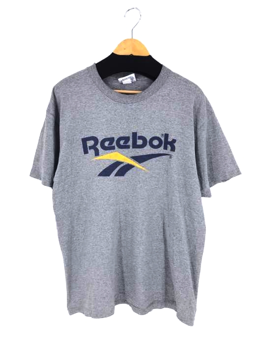 Reebok(リーボック) 刺繍タグプリントクルーネックTシャツ メンズ JPN：L