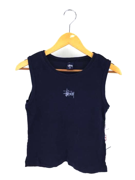 Stussy(ステューシー) 紺タグ ストックロゴ刺繍 タンクトップ レディース JPN:M