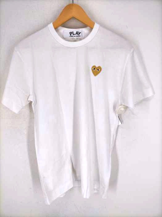 PLAY COMME des GARCONS(プレイコムデギャルソン) AD2016 GOLD HEART LOGO Tシャツ メンズ JPN:L