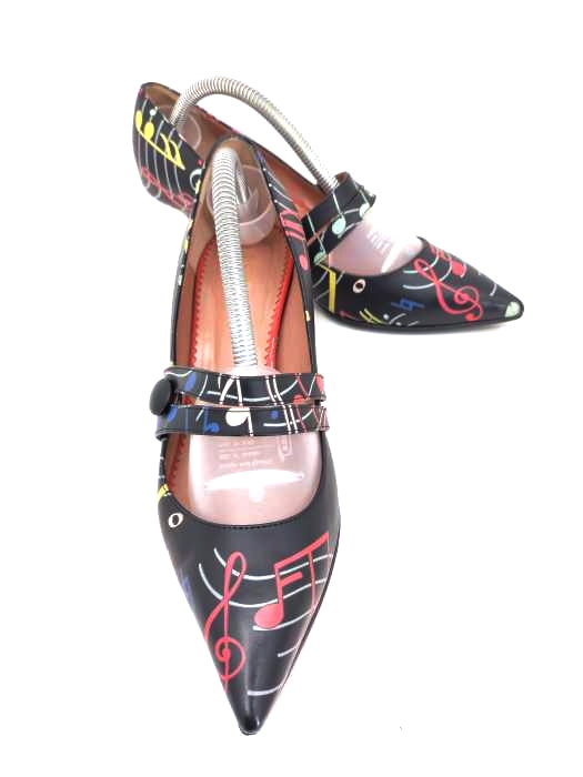 RED VALENTINO(レッドヴァレンティノ) 音符柄パンプス レディース EUR：37