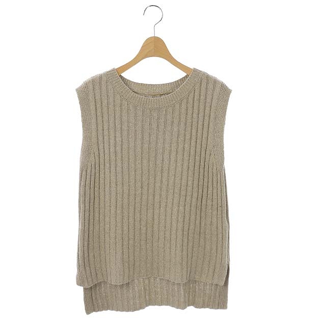 LAppartement DEUXIEME CLASSE(アパルトモンドゥーズィエムクラス) アパルトモン ドゥーズィエムクラス LAppartement DEUXIEME CLASSE 20SS SILK LINEN ベスト カットソー ノースリーブ プルオーバー ライトベージュ /CM ■OS レディース レディース 表記なし