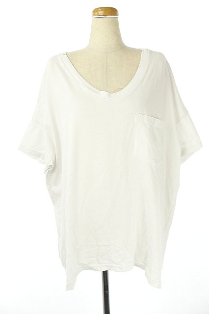 SKARGORN(スカルゴーン) 19SS ポケツキワイドTシャツ 半袖 Uネック XS 白 /AA ■OS▲H レディース レディース XS