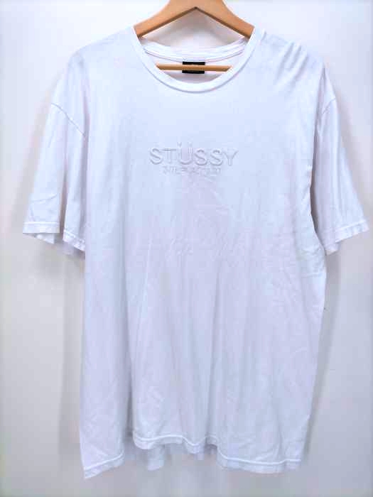 Stussy(ステューシー) クルーネック ロゴ刺繍 S/S Tee メンズ  L