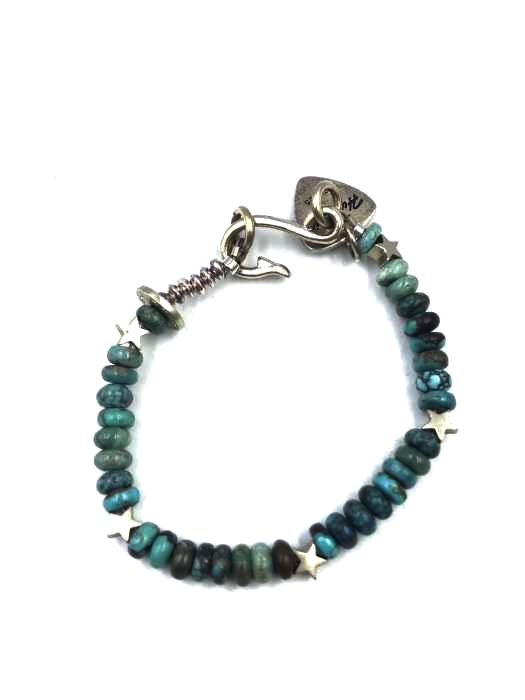 HYSTERIC GLAMOUR(ヒステリックグラマー) 別注Akashic Tree HYSTERIC/BEADSブレス 天然石×SILVER925 ピックチャーム レディース  M