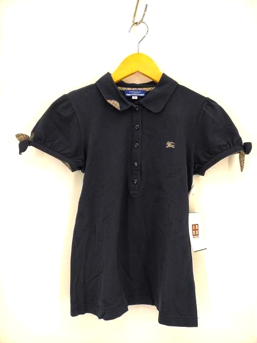 BURBERRY BLUE LABEL(バーバリーブルーレーベル) リボンスリーブポロシャツ レディース JPN：38