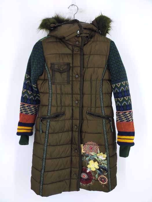 Desigual(デシグアル) Michelle ニット切り替え 中綿コート レディース JPN：36