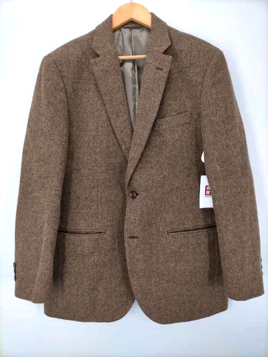 USED古着(ユーズドフルギ) Luxury Fabric by MOON FIDATO ツイード 2Bテーラードジャケット メンズ import：XL