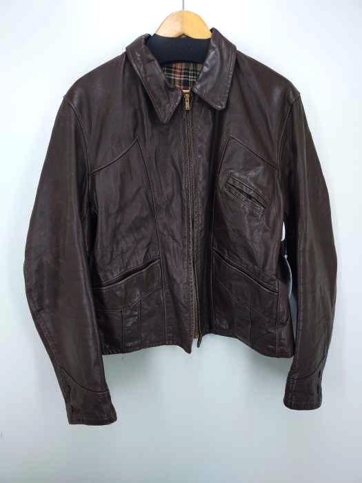 USED古着(ユーズドフルギ) TALONジップ レザー 本革 ジャケット メンズ 表記無