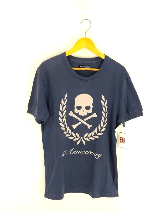 ハイドロゲン HYDROGEN 10th Anniversary ネップ クルーネックTシャツ メンズ JPN：XL