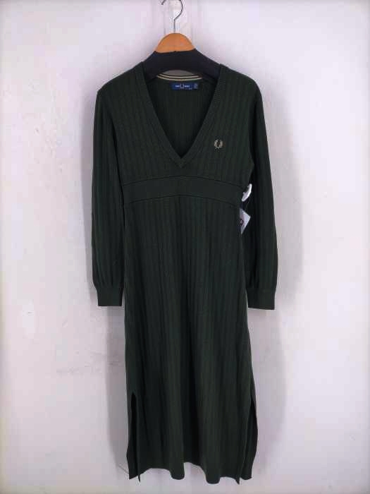 フレッドペリー FRED PERRY ニットワンピース レディース UK：10
