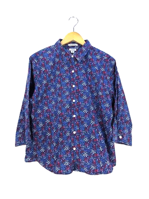 エルエルビーン L.L.Bean WRINKLE FREE 花柄シャツ レディース JPN：L