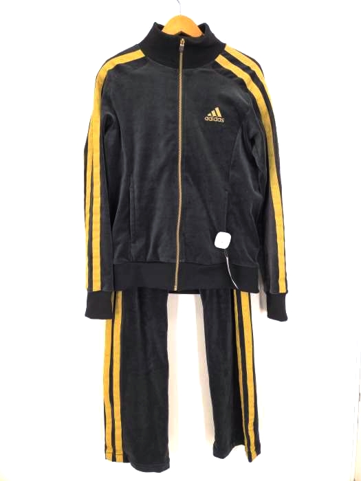アディダス adidas ベロア地セットアップジャージ メンズ  Ｌ