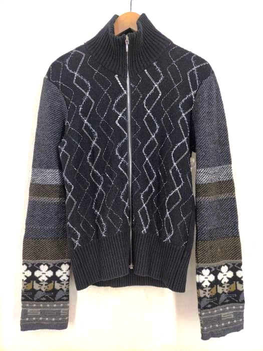 ケンゾーパリス KENZO PARIS 柄切替 ドライバーズニット レディース JPN：M