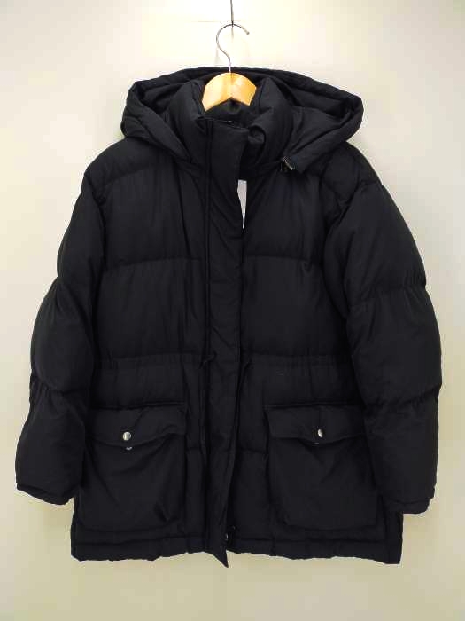 SNIDEL ウエストマークミドルダウンジャケットブラック