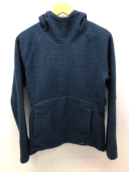 パタゴニア パーカー プルオーバー 刺繍 メキシコ製 裏起毛 黒 XS