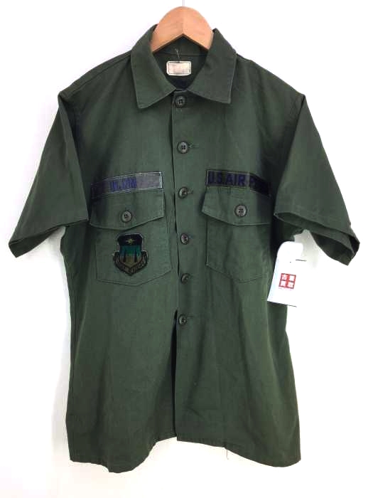 U.S.ARMY(ユーエスアーミー) SHIRT MANS UTILITY POLY COTTON 半袖ミリタリーシャツ メンズ  15 1/2