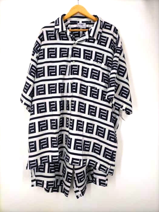 USED古着(ユーズドフルギ) THE FUNKTION WEAR FW ズッカ柄 パジャマセットアップ オープンカラーシャツ カーゴショーツ メンズ  XXL