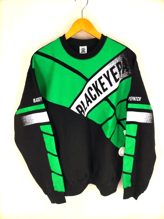 ザブラックアイパッチ THE BLACK EYE PATCH 22SS RACING CREW SWEAT メンズ JPN：L