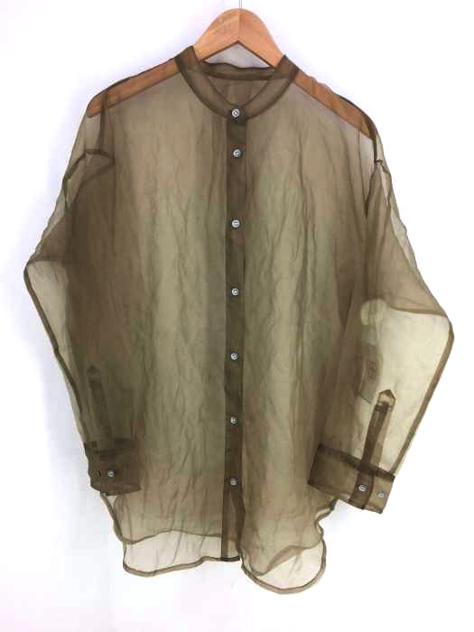 JEANASIS(ジーナシス) 20SS シアーブラウス バンドカラー レディース F