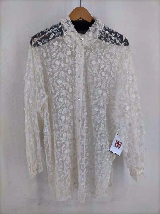 USED古着(ユーズドフルギ) CAMITRE 総レースオーバーサイズブラウス レディース JPN：44