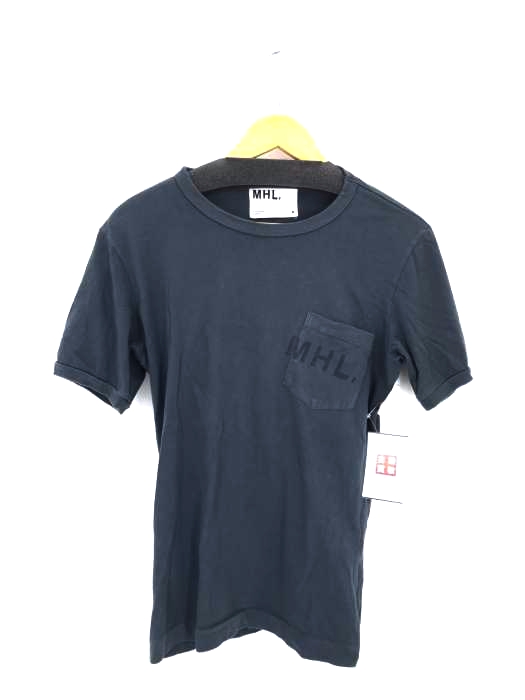 MHL.(エムエイチエル) 別注 ロゴプリント ポケットTシャツ レディース JPN：M